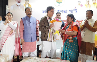 Chief Minister Dr Manik Saha inaugurated an organisational meeting of 13 Pratapgarh Mandal of BJP at Aralia in Agartala on January 13.